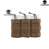 Triple 5.56 Open Top Magazine Pouch Coyote Brown Emerson (em6355cb)