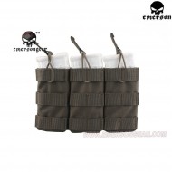 Triple 5.56 Open Top Magazine Pouch Foliage Green Emerson (em6355fg)