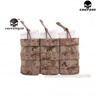 Triple 5.56 Open Top Magazine Pouch Aor1 Emerson (em6355aor1)