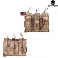 Triple 5.56 & Pistol Open Top Magazine Pouch Multicam® Arid Genuine Usa Emerson (em6363mcad)