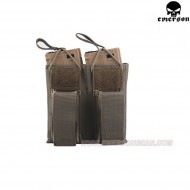 Double 5.56 & Pistol Open Top Magazine Pouch Foliage Green Emerson (em6362fg)