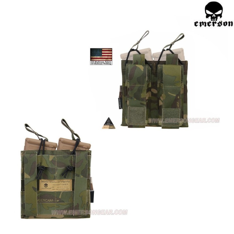 Double 5.56 & Pistol Open Top Magazine Pouch Multicam® Tropic Genuine Usa Emerson (em6362mctp)