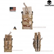 Double X2r Rifle Magazine Taco Pouch Multicam® Arid Genuine Usa Emerson (em6035mcad)