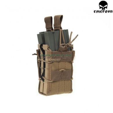 Double X2r Rifle Magazine Taco Pouch Coyote Brown Emerson (em6035cb)