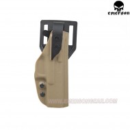 Fondina Xst Style Dark Earth Per Glock Cintura System Emerson (em6159g)