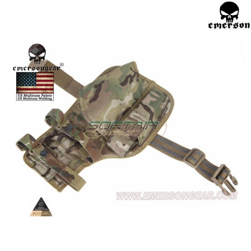Leg Holster For Mp7 Multicam® Genuine Usa Emerson (em6212)