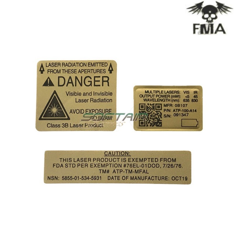 FMA Custom Decals 01 For AN PEQ-15 Case TB1078-02 