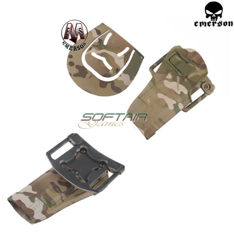 Quickly Pistol Holster 1911 Serpa Multicam Emerson (em6096mc)
