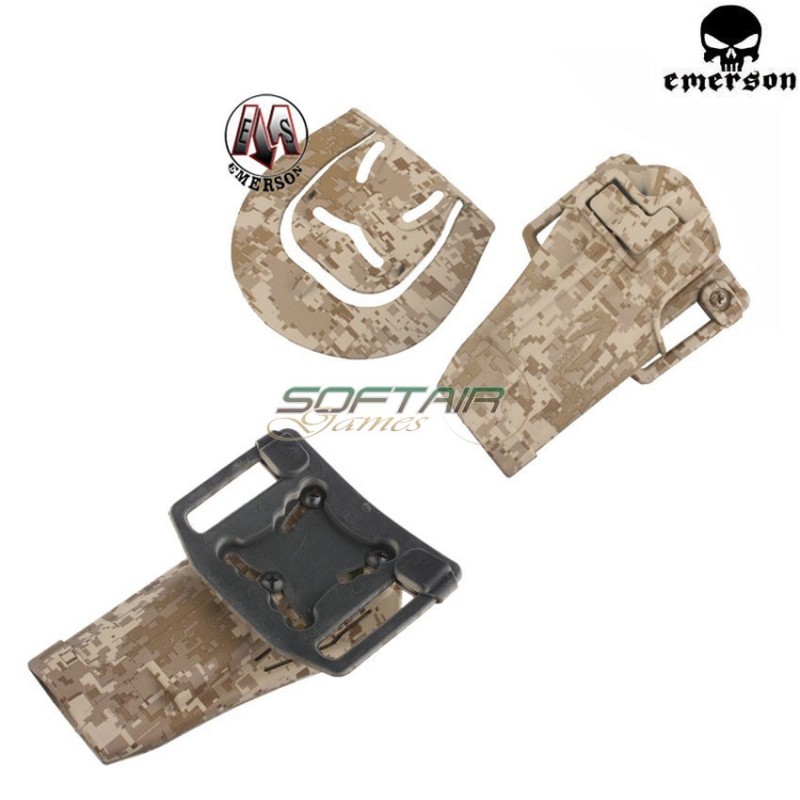 Quickly Pistol Holster 1911 Serpa Digital Desert Emerson (em6096dd)