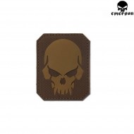 Patch Pvc Skull Coyote Brown Emerson (em5550cb)