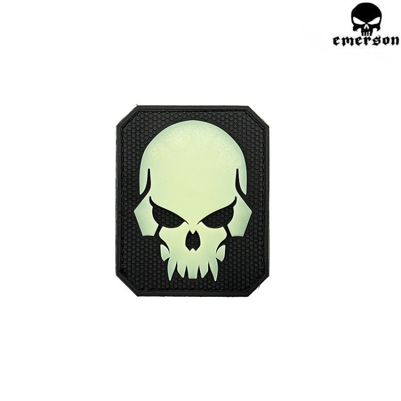 Patch Pvc Skull Black Emerson (em5550bk)