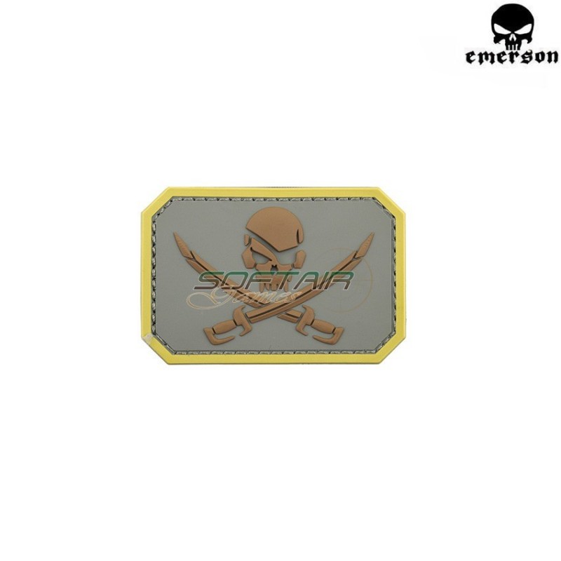 Patch Pvc Pirate Skull Type 1 Emerson (em5553)