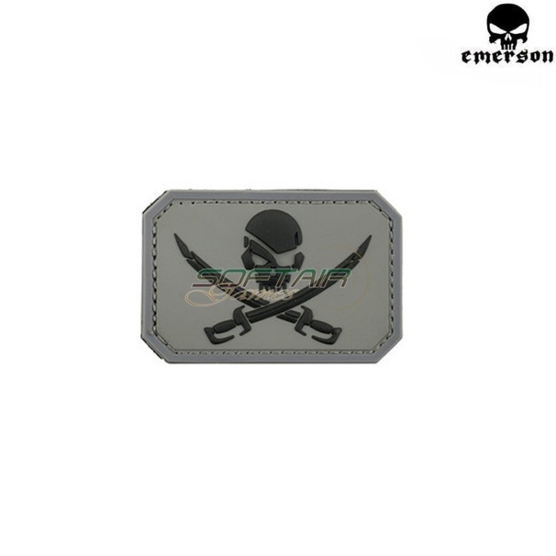 Patch Pvc Pirate Skull Type 2 Emerson (em5553a)