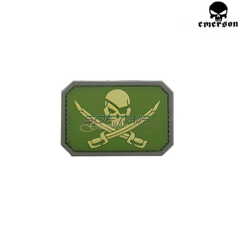 Patch Pvc Pirate Skull Type 3 Emerson (em5553b)