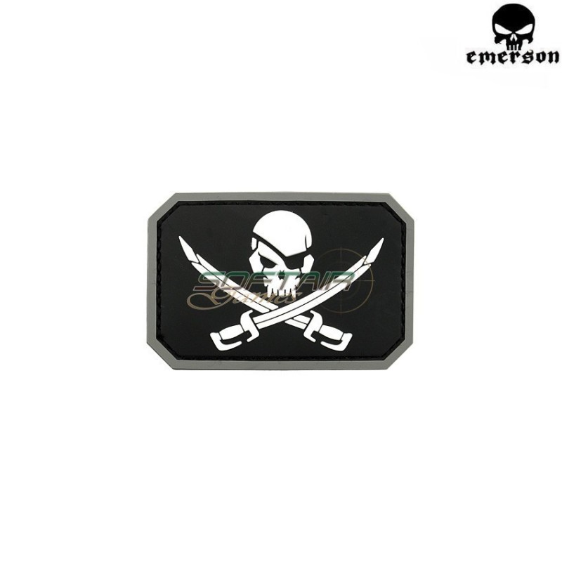 Patch Pvc Pirate Skull Type 5 Emerson (em5553d)