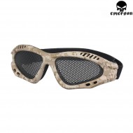 Occhiale Tattico Air Pro Dd Digital Desert Con Rete Emerson (em6480e)
