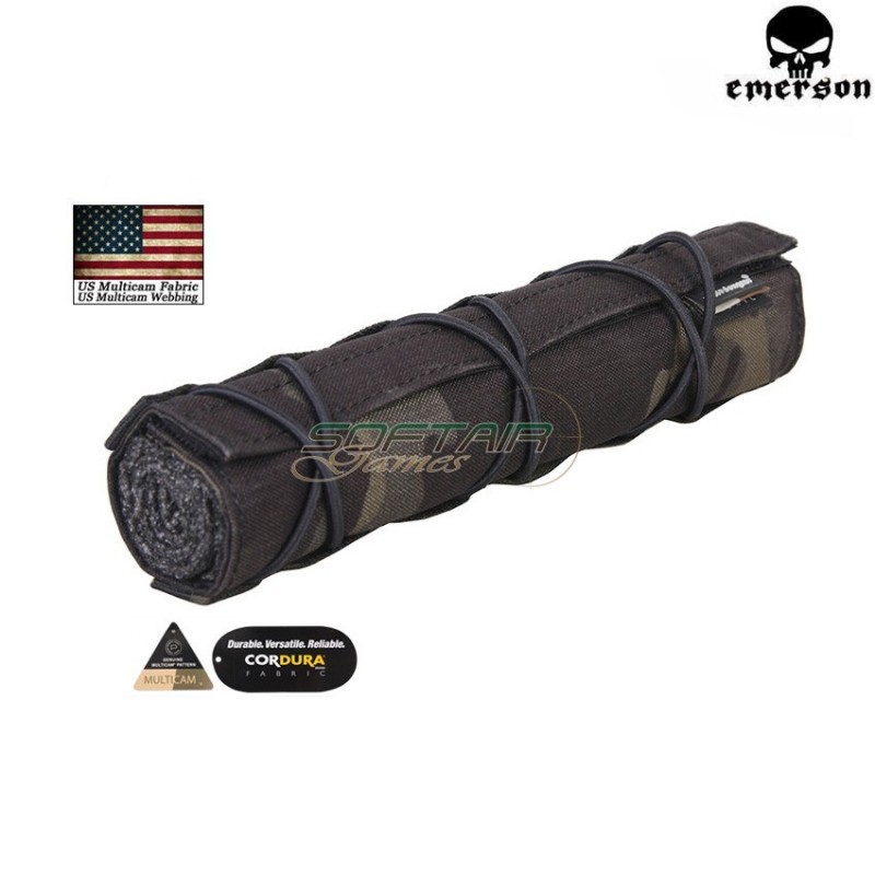 Silencer Cover 220mm Multicam® Black Genuine Usa Emerson (em9330mcbk)