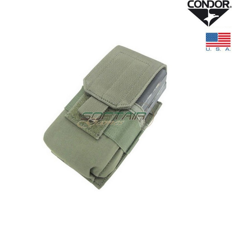 Tasca Porta Caricatore Singolo 2 Posti Per M14/338/g3/fal Olive Drab Condor® (ma62-od)