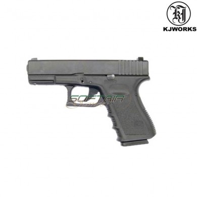 Gbb Gas Pistol G23 Black Frame & Black Abs Slide Kjworks (kjw-206042)