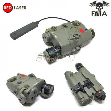 Ultra Upgrade Peq La5-c Red Laser & White Led Light Con Lente Ir Foliage Green Fma (fma-tb1074-fg)
