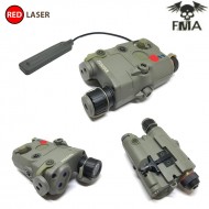 Ultra Upgrade Peq La5-c Red Laser & White Led Light Con Lente Ir Foliage Green Fma (fma-tb1074-fg)