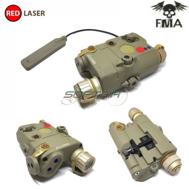 Ultra Upgrade Peq La5-c Red Laser & White Led Light Con Lente Ir Dark Earth Fma (fma-tb1074-de)