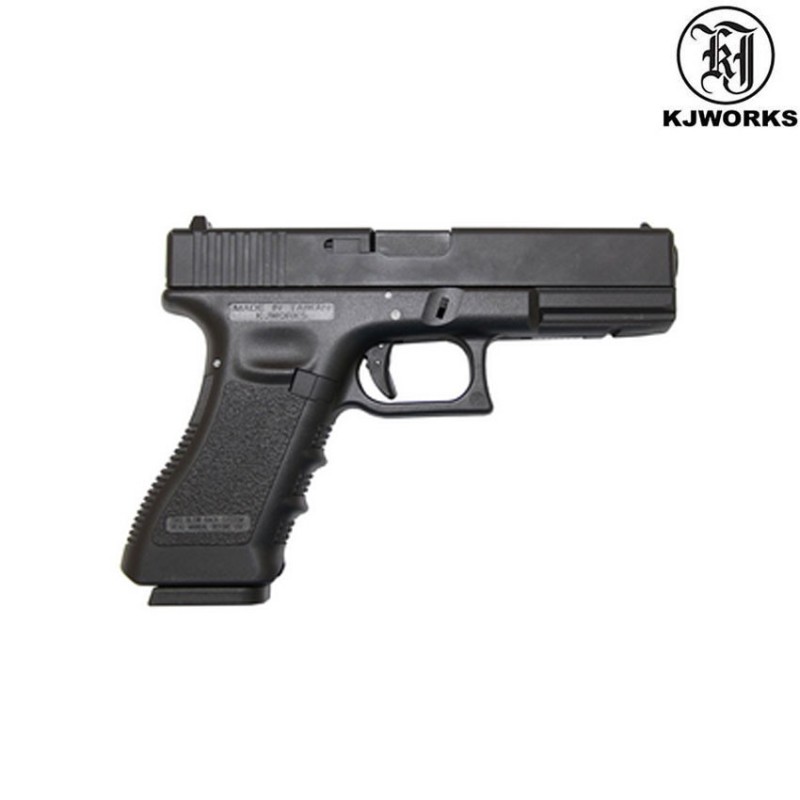 Co2 Pistol G17 Black Frame & Black Metal Slide Kjworks (kjw-451006)