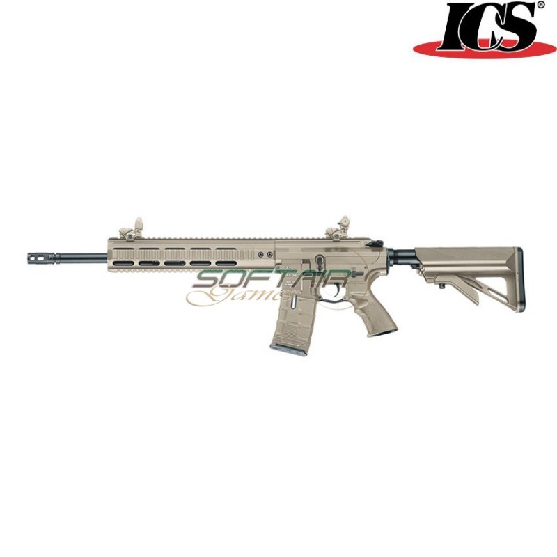Rifle Electric Par Mk3 Crane Stock 16.75" Blowback Tan Ics (ics-227-1-mk3-tan)