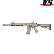 Rifle Electric Par Mk3 Crane Stock 16.75" Blowback Tan Ics (ics-227-1-mk3-tan)