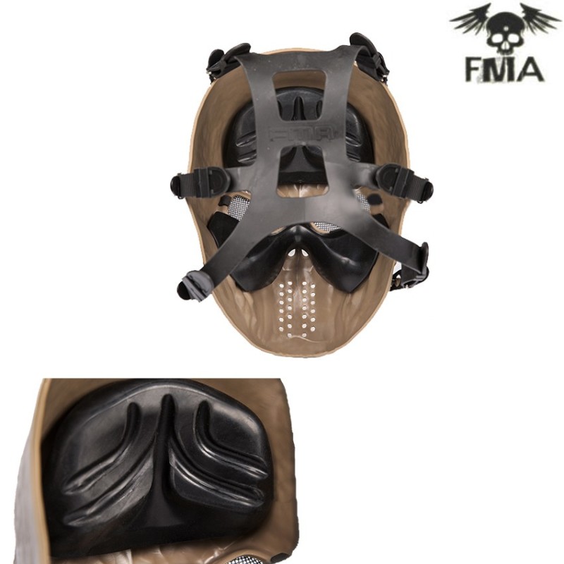 Full Face Skeleton Mask Of Terror Dark Earth Fma (fma-tb1231-de)