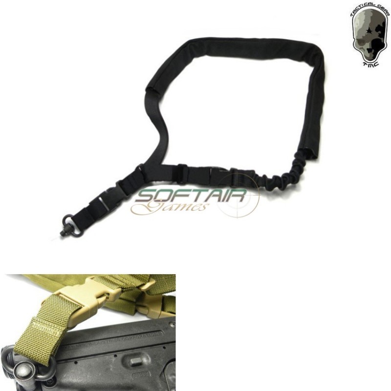 Cqb D-s 1 Point Sling With Qd Ring Black Tmc (tmc-0251-bk)  Cqb D-s 1 Point Sling With Qd Ring Black Tmc (tmc-0251-bk)