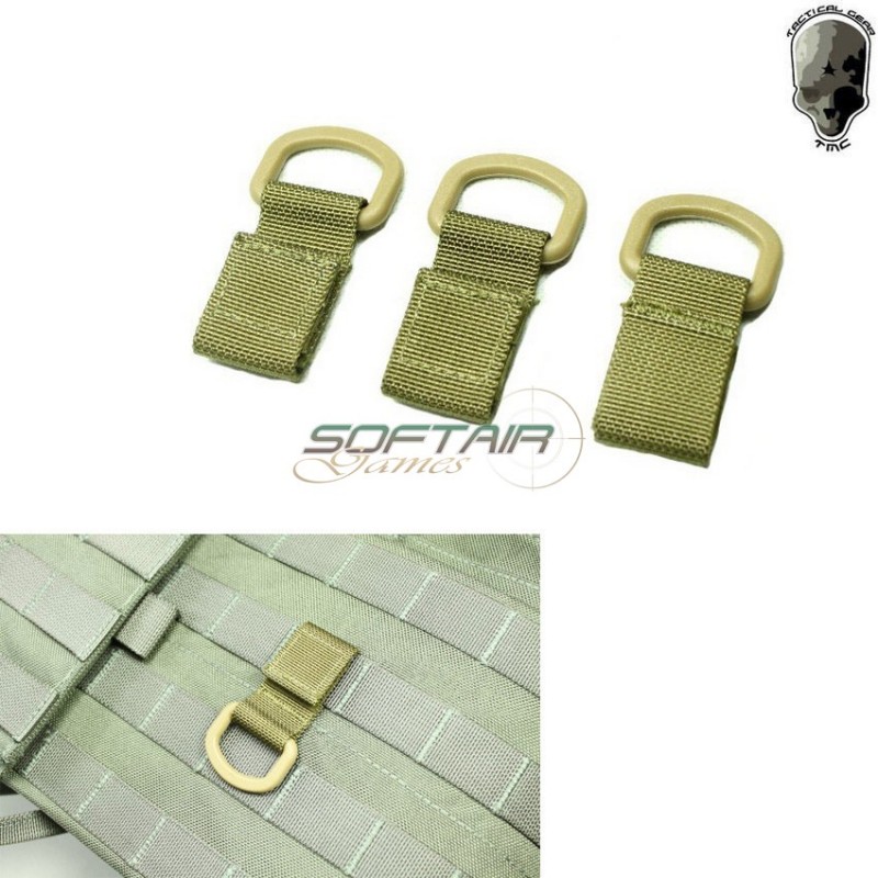 Set 3pz Shackle Molle Khaki Tmc (tmc-0683-kk) Set 3pz Shackle Molle Khaki Tmc (tmc-0683-kk)