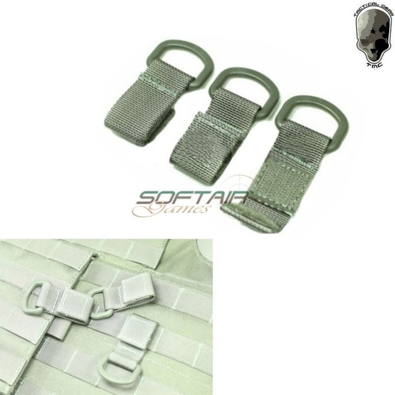 Set 3pz Shackle Molle Ranger Green Tmc (tmc-0685-rg) Set 3pz Shackle Molle Ranger Green Tmc (tmc-0685-rg)