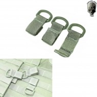 Set 3pz Shackle Molle Ranger Green Tmc (tmc-0685-rg) Set 3pz Shackle Molle Ranger Green Tmc (tmc-0685-rg)
