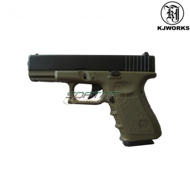 Gbb Gas Pistol G32c Od Frame & Black Metal Slide Kjworks (kjw-206014)