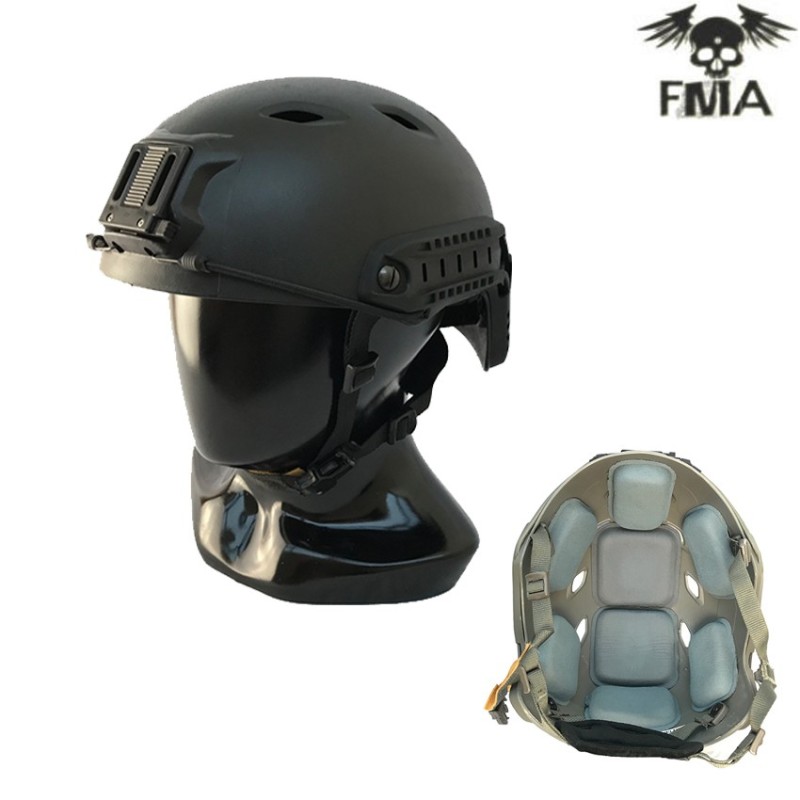 Base Jump Helmet Simple Version Black Fma (fma-tb957-bj1-bk)
