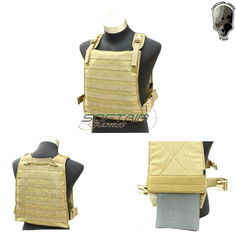 Plate Carrier Mbss Style Khaki Tmc (tmc-1287-kh)
