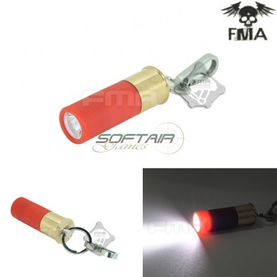 M870 Type Key Chain 270 Lumens Red Con White Led Flashlight Fma (fma-tb892-wh)