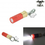 M870 Type Key Chain 270 Lumens Red Con White Led Flashlight Fma (fma-tb892-wh)
