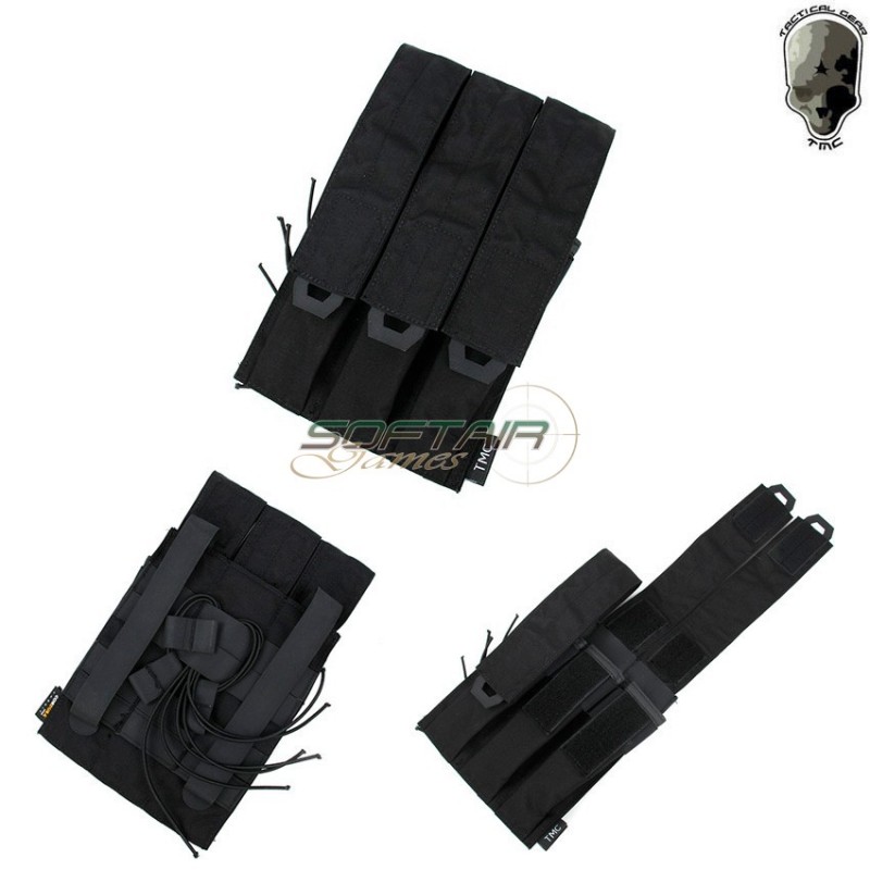 Tasca Tripla Molle Black Per Caricatori Kriss Vector Smg Tmc (tmc-2121-bk)