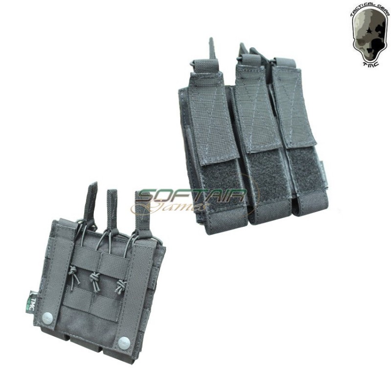 Triple Fast Pouch Black For Mp7 Magazines Tmc (tmc-1701-bk)