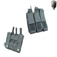 Triple Fast Pouch Black For Mp7 Magazines Tmc (tmc-1701-bk)