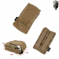 Single 2 Posts Magazines Pouch Matte Coyote Brown For Hk417 Tmc (tmc-2463-cb)