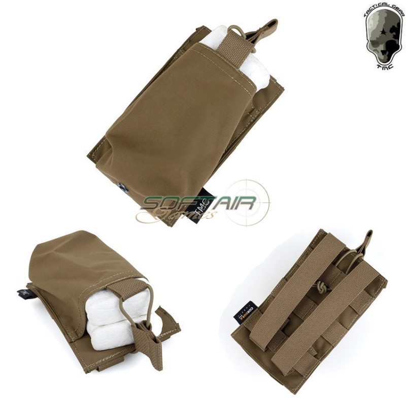 Tasca Singola 2 Posti Open Top Matte Coyote Brown Porta Caricatori Hk417 Tmc (tmc-2469-cb)