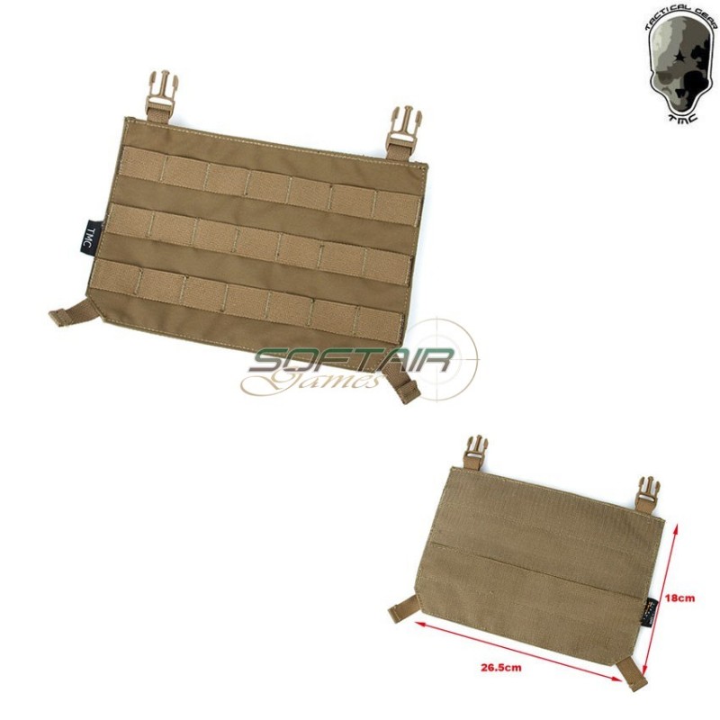 Front Molle Panel Coyote Brown For Vest Tmc (tmc-2551-cb) Front Molle Panel Coyote Brown For Vest Tmc (tmc-2551-cb)