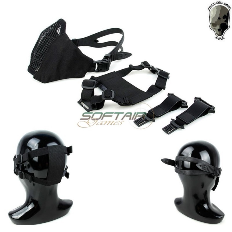 Pdw Ver.2.0 Half Face Protective Mesh Mask Black Tmc (tmc-2589-bk)