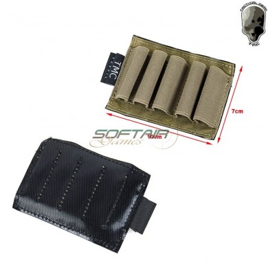 Cartridge Holder Khaki For Cal.12 With Velcro System Tmc (tmc-2619-kk)