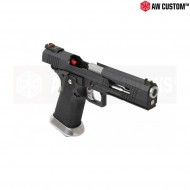 Gas Pistol Hi-capa Split Black Carrello & Black Frame Gbb Armorer Works (aw-110499)