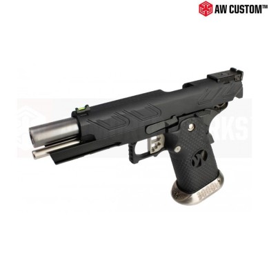 Gas Pistol Hi-capa Custom Hx23 Full Black Slide & Black Frame Gbb Armorer Works (aw-110568)