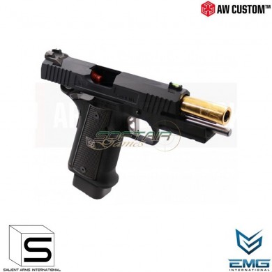 Gas Pistol Hi-capa 4.3 Black & Gold Barrel Gbb Emg Salient Arms Armorer Works (aw-sai-110626)